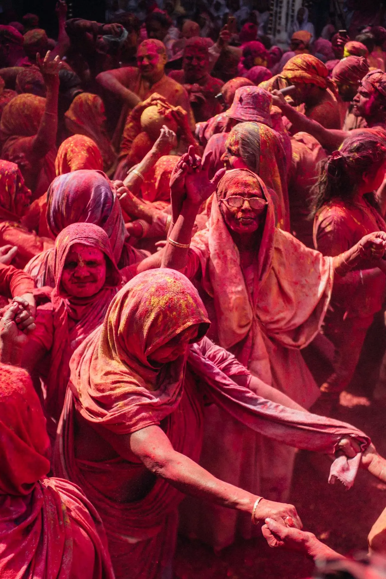 group of person gather for Holi 